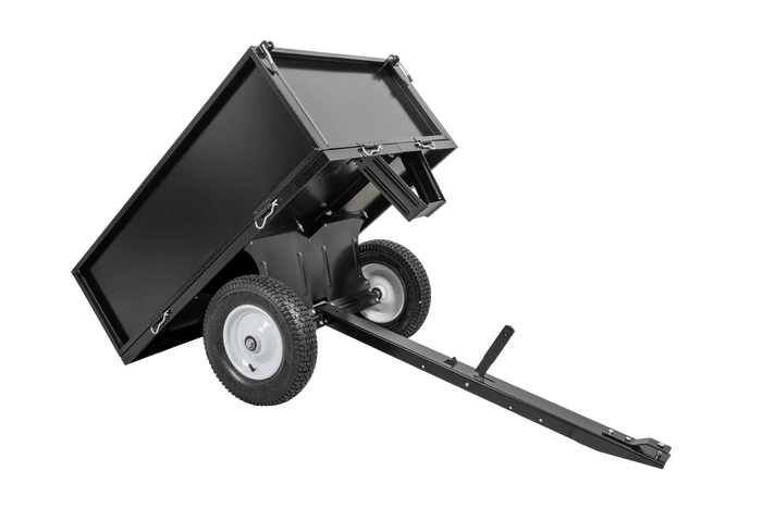 Remorque de jardin pour tracteur, quad UNITRAIER, chariot basculant 225 kg, 1030 x 700 mm