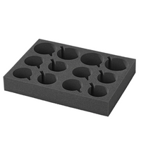 ProPlus 761472PM Porte-gobelets et verres pour camping, mousse souple, peut contenir 12 gobelets