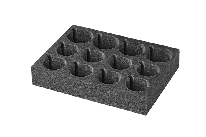 ProPlus 761472 porte-gobelets et verres pour camping-car, mousse rigide, peut contenir 12 gobelets