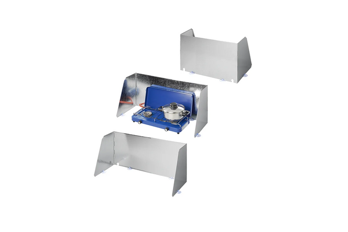 Pare-brise pliable ProPlus 370340V03 pour réchauds de camping, brûleurs 37-70 cm