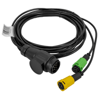 Faisceau électrique MANTES pour remorque de bateau, 5,5 m, prise 13 broches, 2 baïonnettes 5 broches