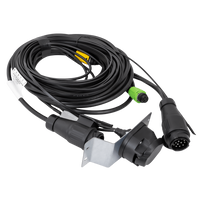 Installation électrique MANTES, faisceau remorque bateau, 11,67 m, prise 13 broches, 2 baïonnettes, 5 broches