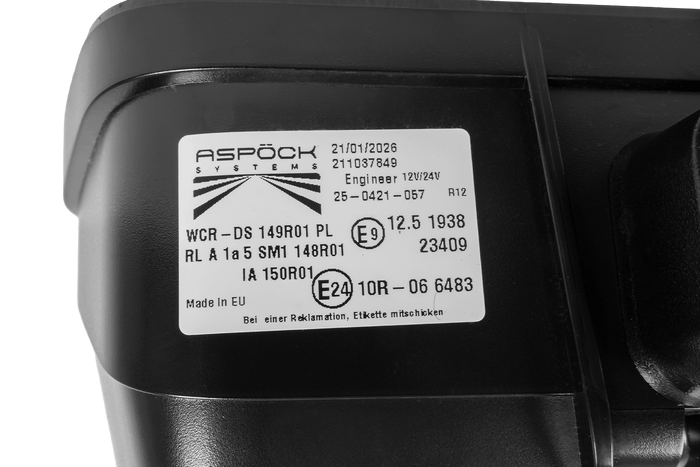 Phare avant LED ASPÖCK LuxLED II 7 fonctions 6 broches DEUTSCH DT06-6S gauche