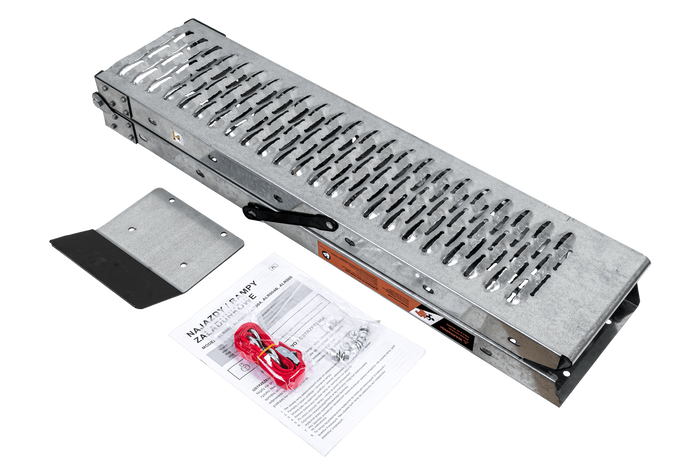 Rampe pliable UNITRAILER ALR004B en acier pour remorque, 190 cm, 200 kg