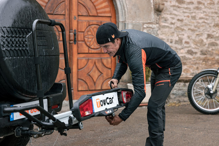 Towcar Balance - porte-moto/vélo sur attelage