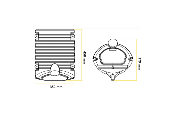 Réservoir d'eau 30l avec poignées LOKHEN pour semi-remorques, remorques, bus,avec distributeur de savon