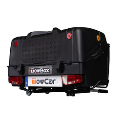 Towbox V1 Black Edition - coffre à bagages monté sur attelage
