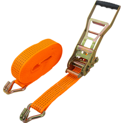 Courroie de transport orange UNITRAILER ERGO 10 m/50 mm/5 t avec tendeur