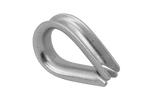 Cosse-coeur pour corde, câbles DROMET KU10, acier 10 mm