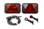 Kit éclairage : feux arrière LED FRISTOM + feux de gabarit latéraux LED HORPOL + faisceau MANTES 7 m 7 broches