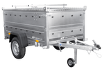 Remorque légère 200x106 UNITRAILER GARDEN 200 KIPP avec côtés BIS et cqpot en aluminium