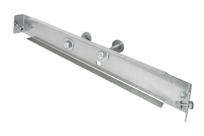 Support pour le montage de roue de secours sur le timon d'une remorque UNITRAILER