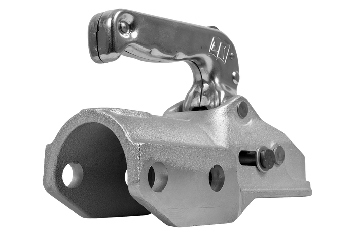 Attelage à boule WINTERHOFF WW 350-RCH-1616 pour remorque de 3500 kg avec timon tubulaire de 60 mm, en fonte