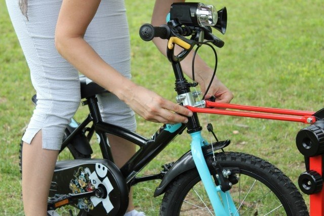 Barre de remorquage pour vélo Trail Angel - Rouge
