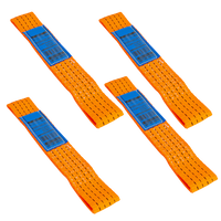 Jeu de quatre harnais de transport pour remorque UNITRAILER 0,3 m/50 mm/4 t orange