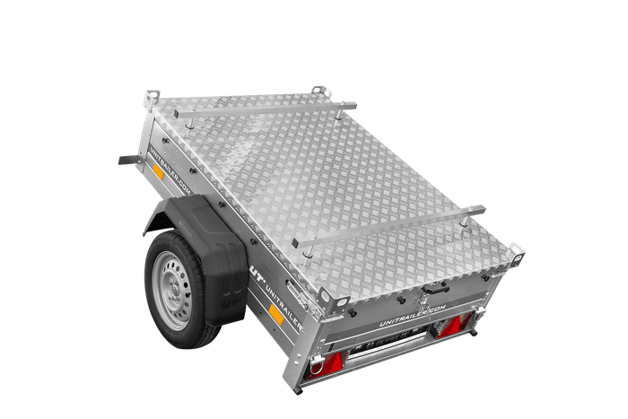 Remorque à un essieu 150x106 UNITRAILER GARDEN 150 KIPP avec bâche en aluminium