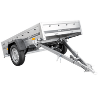 Remorque à un essieu sur ressorts 200x125 UNITRAILER GARDEN 201/R KIPP