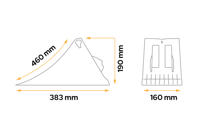 Cale de roue LOKHEN G46 h : 190 mm 