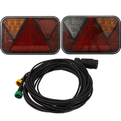 Feux arrière LED FRISTOM FT-270 + faisceau MANTES 7 m, 7 broches