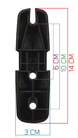 Colliers de serrage universels Flexi Fit (jeu de 4) - montage sur coffre de toit