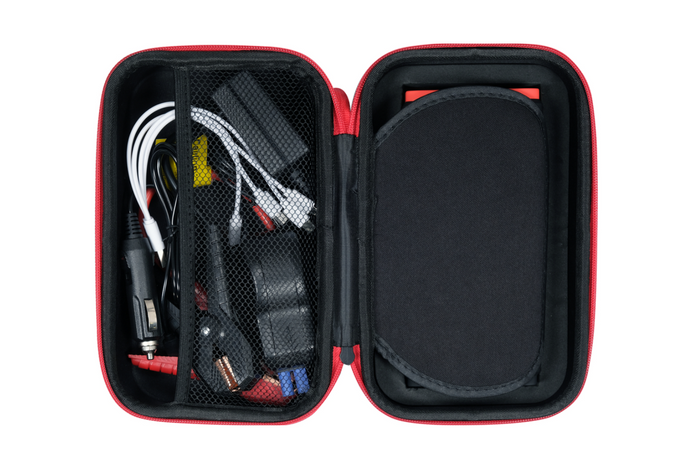 Démarreur de voiture YATO YT-83085 de 16 000 mAh avec démarrage de secours et charge par induction