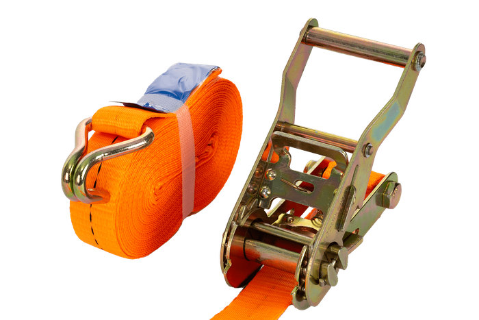 Courroie de transport orange UNITRAIER 6 m/25 mm/1 t avec tendeur