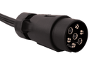 Faisceau de câblage électrique pour remorque ASPÖCK 58-1022-087, 4,5 m, connecteurs à baïonnette 7 broches, 2 x 5 broches