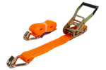 Courroie de transport orange UNITRAILER 3 m/50 mm/5 t avec tendeur