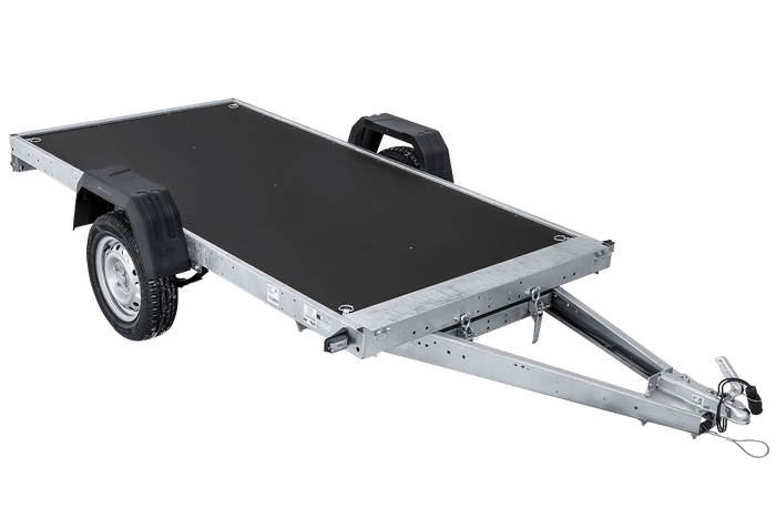 Remorque porte-voitures sur ressorts 264x125 UNITRAILER FORCE 264/R KIPP