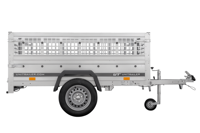Remorque légère 200x106 UNITRAILER GARDEN 200 KIPP avec côtés en filet