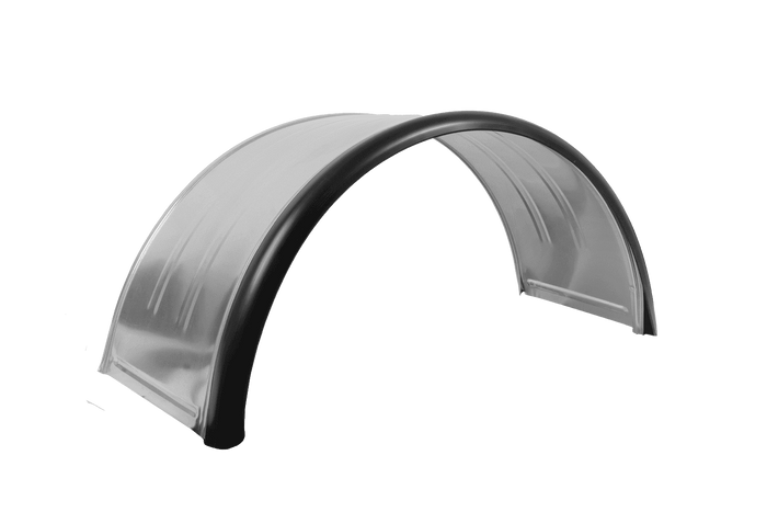 Garde-boue double pour remorque 15-16" DOMAR DK7120, passage de roue 880/400 mm, métal avec bord en caoutchouc
