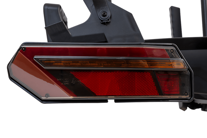 Inter Pack Velox 2 LED - porte-vélos pliable pour 2 vélos avec éclairage LED (noir)