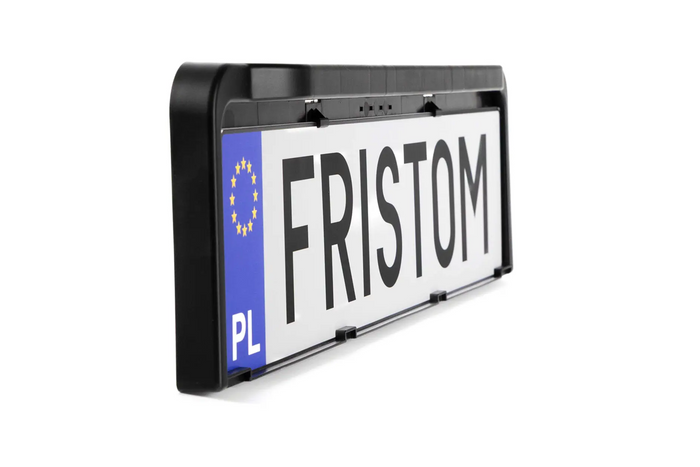 Cadre de plaque d'immatriculation avec éclairage LED FRISTOM FT-264 LED M15