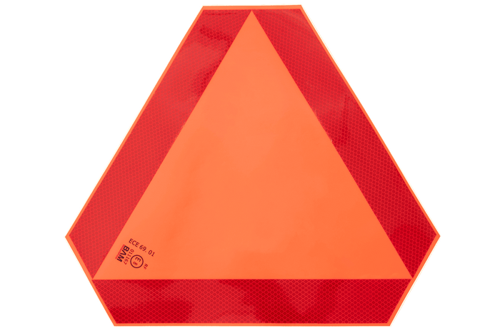 Autocollant réfléchissant HERMON, triangle de signalisation de ralentissement, 300x120mm