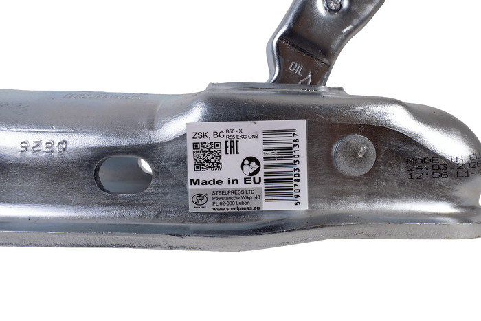 Attelage à boule STEELPRESS ZSK-1700D pour remorque de 1700 kg avec timon tubulaire de 50 mm