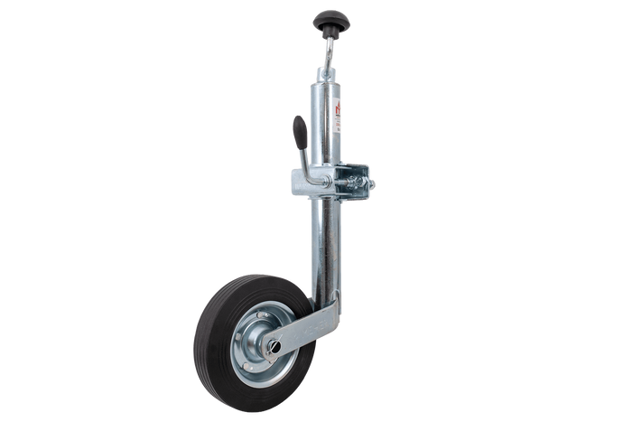 Roue jockey avec collier UNITRAILER 150 kg,48 mm, 505-730 mm