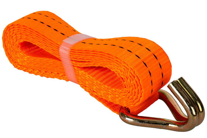 Ensemble de quatre courroies de transport UNITRAILER 3m/35mm/2t orange avec tendeur
