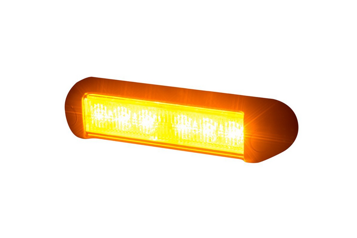 Lampe de signalisation LED HORPOL LDO 2780, lumière clignotante orange