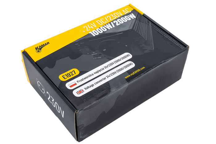 Convertisseur de tension 24V/230V (1000/2000W) KAMAR E1927