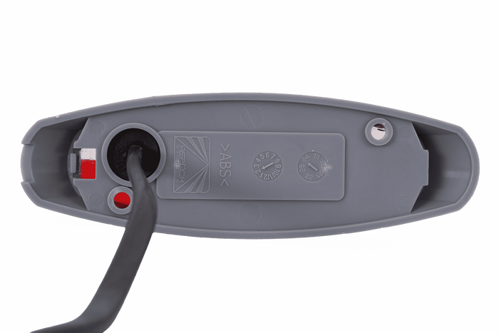 Feu de gabarit universel ASPÖCK FLEXIPOINT II dans un support gris