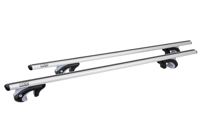 Barres de toit Eco Alubase 120 - barres de toit universelles en aluminium pour rails ouverts