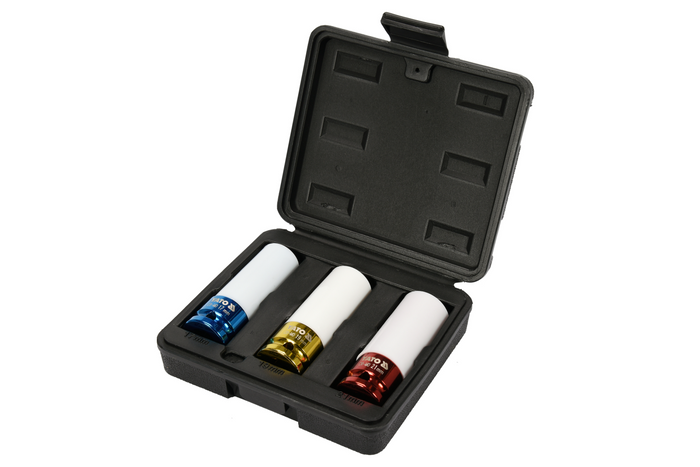 Douilles à chocpour jantes en aluminium YATO YT-1056 17-21 mm, 3 pièces.