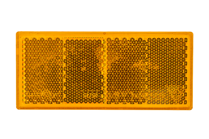 Catadioptre autocollant orange pour remorques 90 x 40 mm