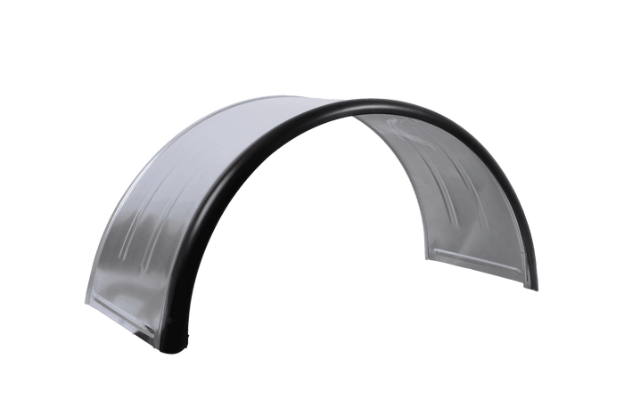 Garde-boue double pour remorque 16-17,5" DOMAR DK7135, passage de roue 1000/450 mm, métal avec bord en caoutchouc