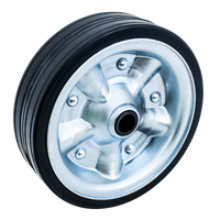 Roue de secours pour la roue jockey KNOTT 405641.001, en caoutchouc plein 200 x 60 mm