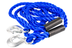 Corde de remorquage avec crochets LAMPA 4 m/18 mm/5 t bleue
