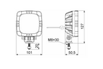 Phare avant LED HORPOL ROCA LZD 2806, 2 fonctions, universel avec support