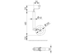 Roue de support, jockey KNOTT TK48, 150 kg, 48 mm, 480-700 mm