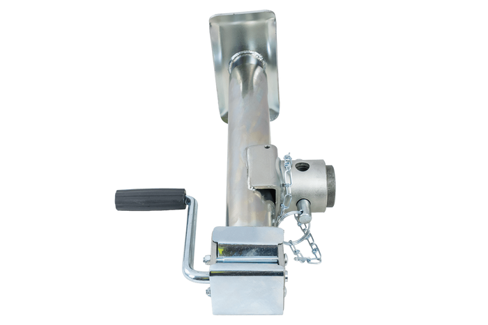 Support de manivelle extensible UNITRAILER TJ5001 pour remorque plateau 1300 kg 364-614 mm