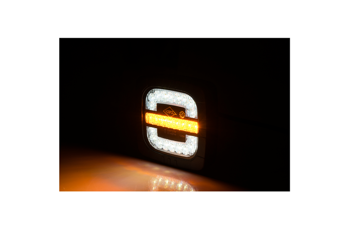Phare avant LED HORPOL ROCA LZD 2806, 2 fonctions, universel avec support